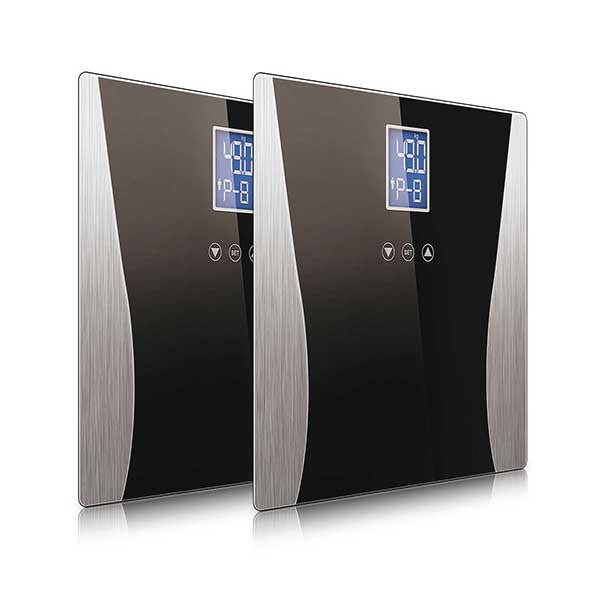 Wireless Digital Body Fat Lcd Bathroom Weighing Scale Black