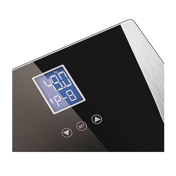 Wireless Digital Body Fat Lcd Bathroom Weighing Scale Black