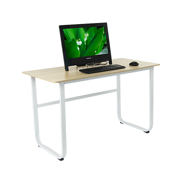 Wood And Steel Solid Computer Desk Home Office Furniture