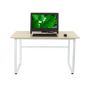 Wood And Steel Solid Computer Desk Home Office Furniture