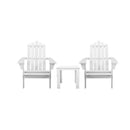 Wooden Adirondack Patio Chair White