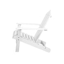 Wooden Adirondack Patio Chair White