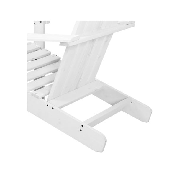 Wooden Adirondack Patio Chair White
