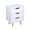 Wooden Bedside Table 3 Drawers