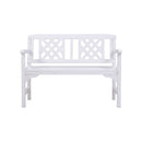 Wooden Garden Bench 2 Seat Patio Furniture Timber Outdoor Lounge Chair