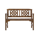 Wooden Garden Bench 2 Seat Patio Furniture Timber Outdoor Lounge Chair