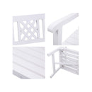 Wooden Garden Bench 3 Seat Patio Furniture Timber Outdoor Lounge Chair