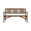 Wooden Garden Bench 3 Seat Patio Furniture Timber Outdoor Lounge Chair