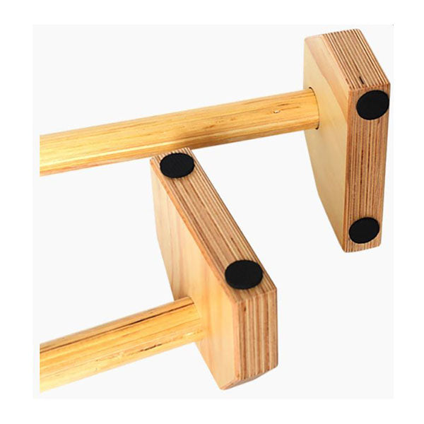 Wooden Parallette Bars Push Up and Dip Workouts