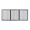 Wooden Pet Gate Dog Fence Retractable Barrier Portable Door 3 Panel