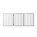 Wooden Pet Gate Dog Fence Retractable Barrier Portable Door 3 Panel