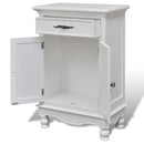 Wooden Cabinet 2 Doors 1 Drawer - White