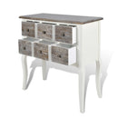 Wooden Console Cabinet with 6 Drawers - White
