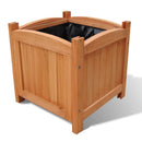 Wooden Planter 30 x 30 x 30 Cm (Set Of 2)