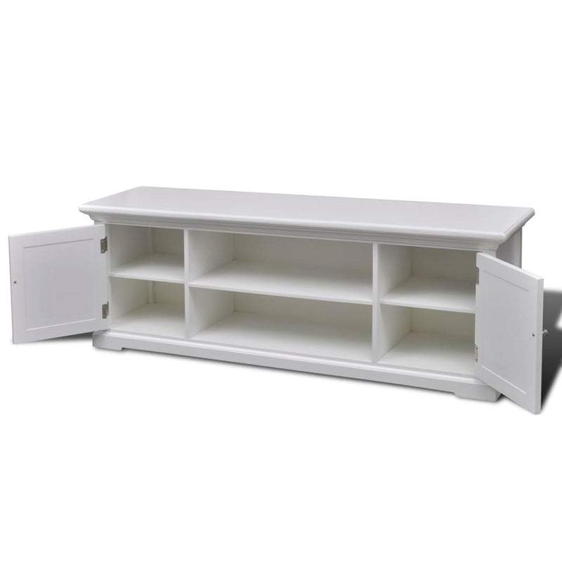 Wooden TV Stand - White