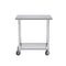 80Cm Catering Kitchen Stainless Steel Work Bench Table With Wheels