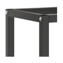 Work Bench Frame Matte Black And Matte Red 140 X 50 X 79 Cm Metal