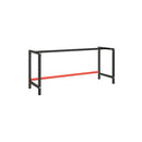Work Bench Frame Matte Black And Matte Red 180 X 57 X 79 Cm Metal