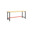 Work Bench Frame Matte Black And Matte Red 180 X 57 X 79 Cm Metal