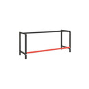 Work Bench Frame Matte Black And Matte Red 180 X 57 X 79 Cm Metal
