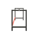 Work Bench Frame Matte Black And Matte Red 180 X 57 X 79 Cm Metal