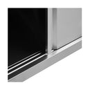 Work Tables With Sliding Doors 2 Pcs Stainless Steel