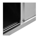 Work Tables With Sliding Doors 2Pcs Stainless Steel