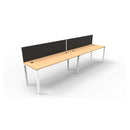 Line Prima 2 Person Single Sided Workstation Beech 1200Mm W X 700Mm D