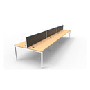 Line Prime 6 Person Double Sided Workstation Beech 1200mm W X 700Mm D