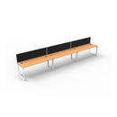Premier Workstation 3 Person Single Sided 1500Mm W X 700Mm D Beech