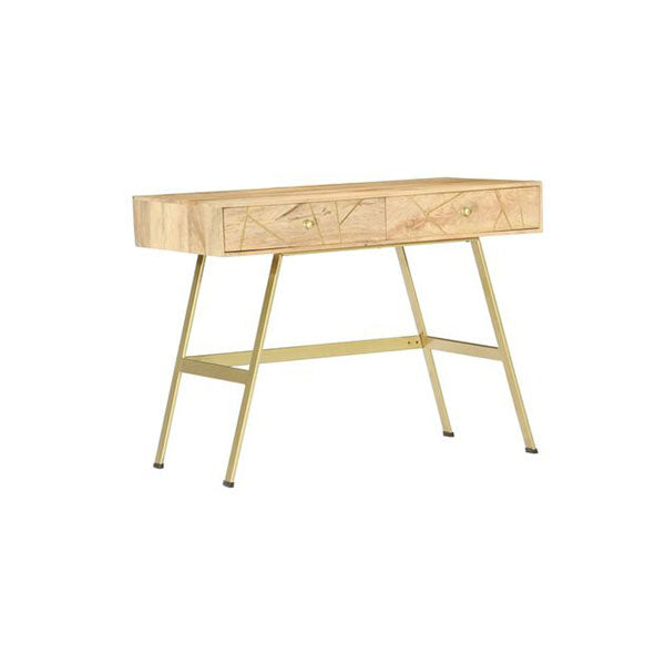 Writing Desk With Drawers 100 X 55 X 75 Cm Solid Mango Wood