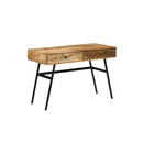 Writing Desk With Drawers Solid Mango Wood 110 X 50 X 76 Cm