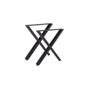 X Shaped Table Bench Desk Legs Black