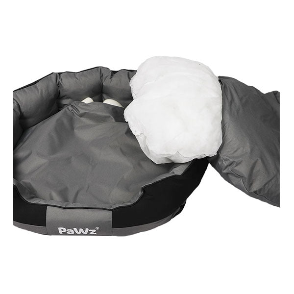 Xl Waterproof Pet Calming Bed Memory Removable Foam Black Grey