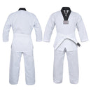 Yamasaki V2 Ribbed Taekwondo Uniform Black V Neck 8Oz