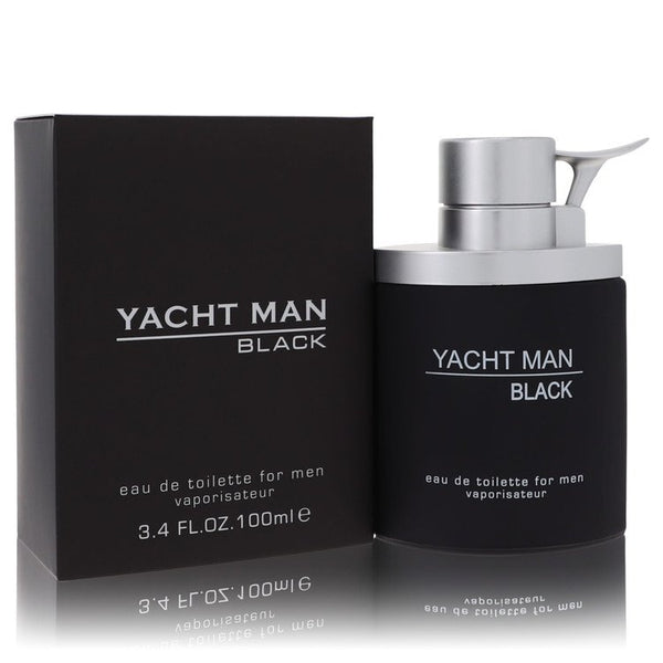 100Ml Yacht Man Black Eau De Toilette Spray By Myrurgia