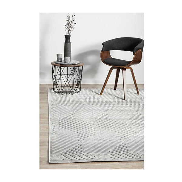 Cheshire Cindy Silver Rug