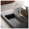Brushed Gold Kitchen Sink Mixer Tap Round Pull Out Tap Laundry Sink