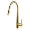 Brushed Gold Kitchen Sink Mixer Tap Round Pull Out Tap Laundry Sink