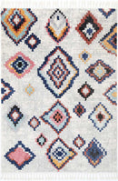 Bohemian Moroccan Agadir White Rug