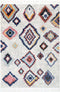Bohemian Moroccan Agadir White Rug