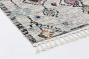 Bohemian Moroccan Taza White Rug