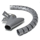 Ty It Zip Cable Wrap With Clip Tool Organizer 20Mm Grey