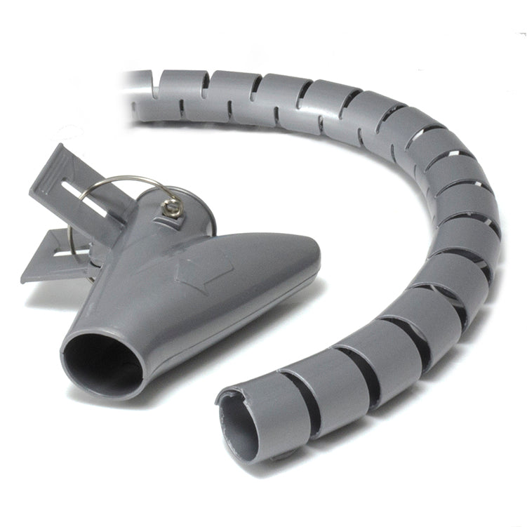 Ty It Zip Cable Wrap With Clip Tool Organizer 20Mm Grey