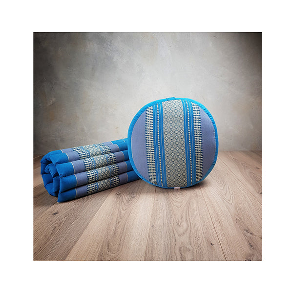 Zafu And Zabuton Blue Meditation Set