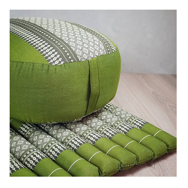 Zafu And Zabuton Meditation Set Green