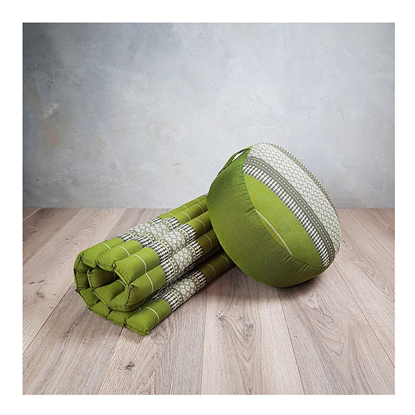 Zafu And Zabuton Meditation Set Green
