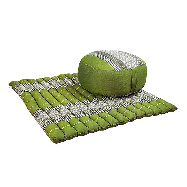 Zafu And Zabuton Meditation Set Green