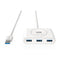 Ugreen USB 3.0 4 Ports Hub White 1M 20283