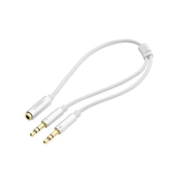 UGreen 3.5mm Female to 2 male audio cable White 20897